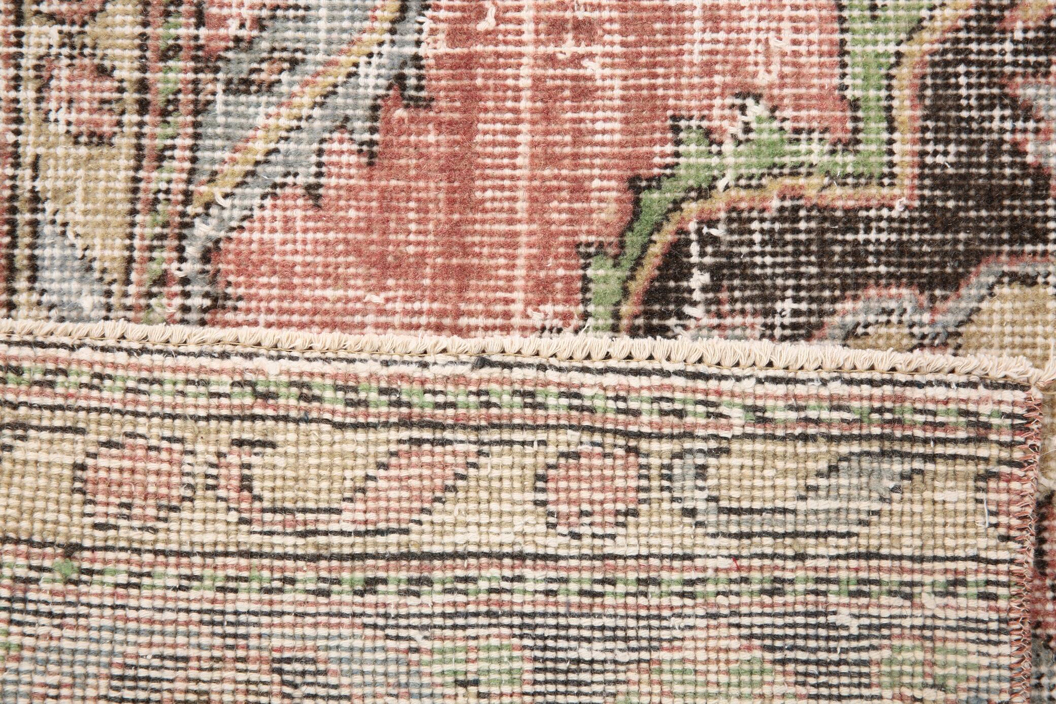 3x12 Rug For Hallway Dark Salmon  Persian Turkish Runner Rug, 82x364Cm SK 5242