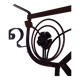 Coat Rack and Umbrella Rack Set 1925 black roses