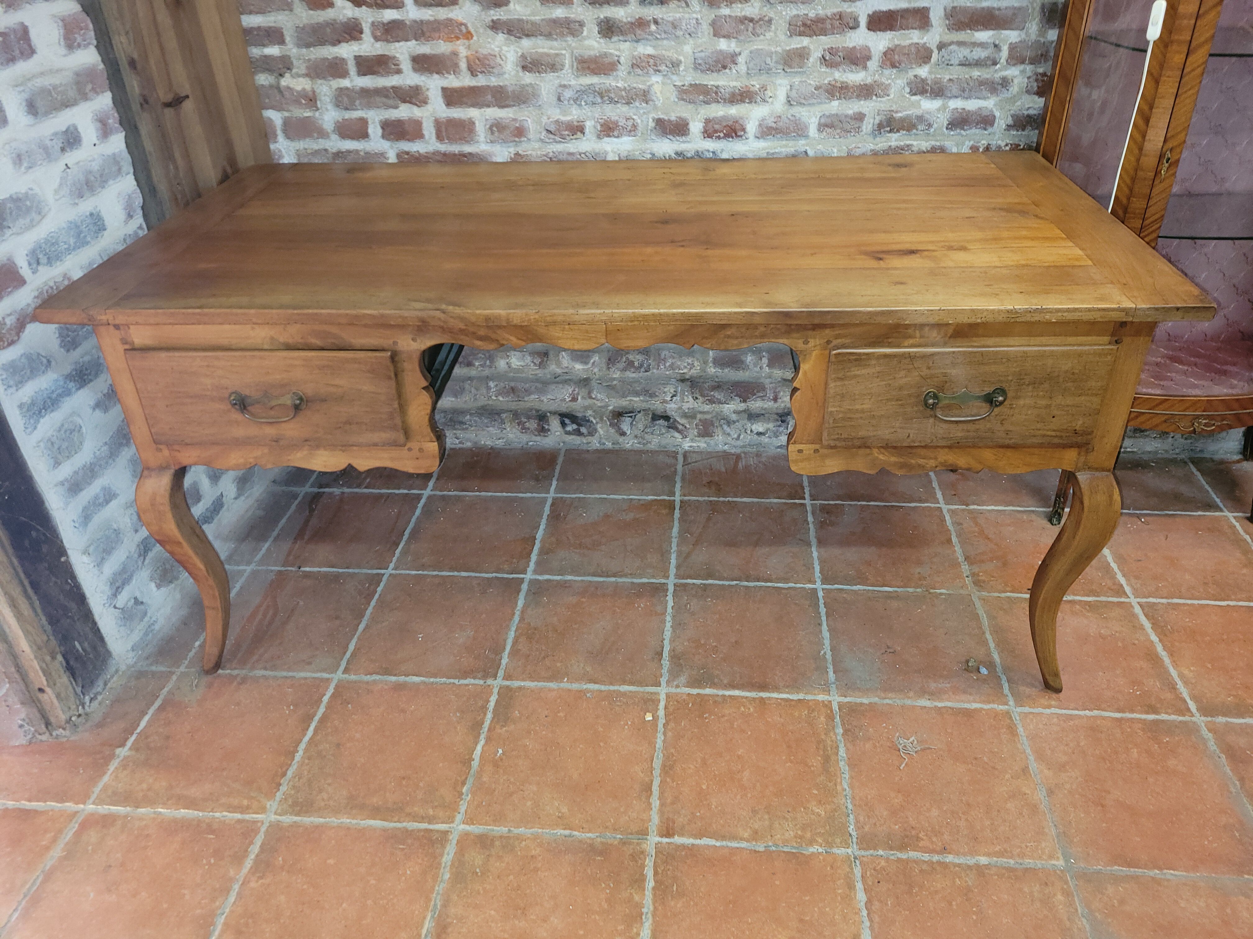 Office louis XV Norman style in cherry tree