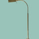 E-reader floor lamp in brass and gold metal 1970