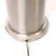 Pied de lampe maison Barbier 2 spheres acier poli