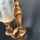 Pair of bronze wall sconces in Empire/Napoleon III style.
