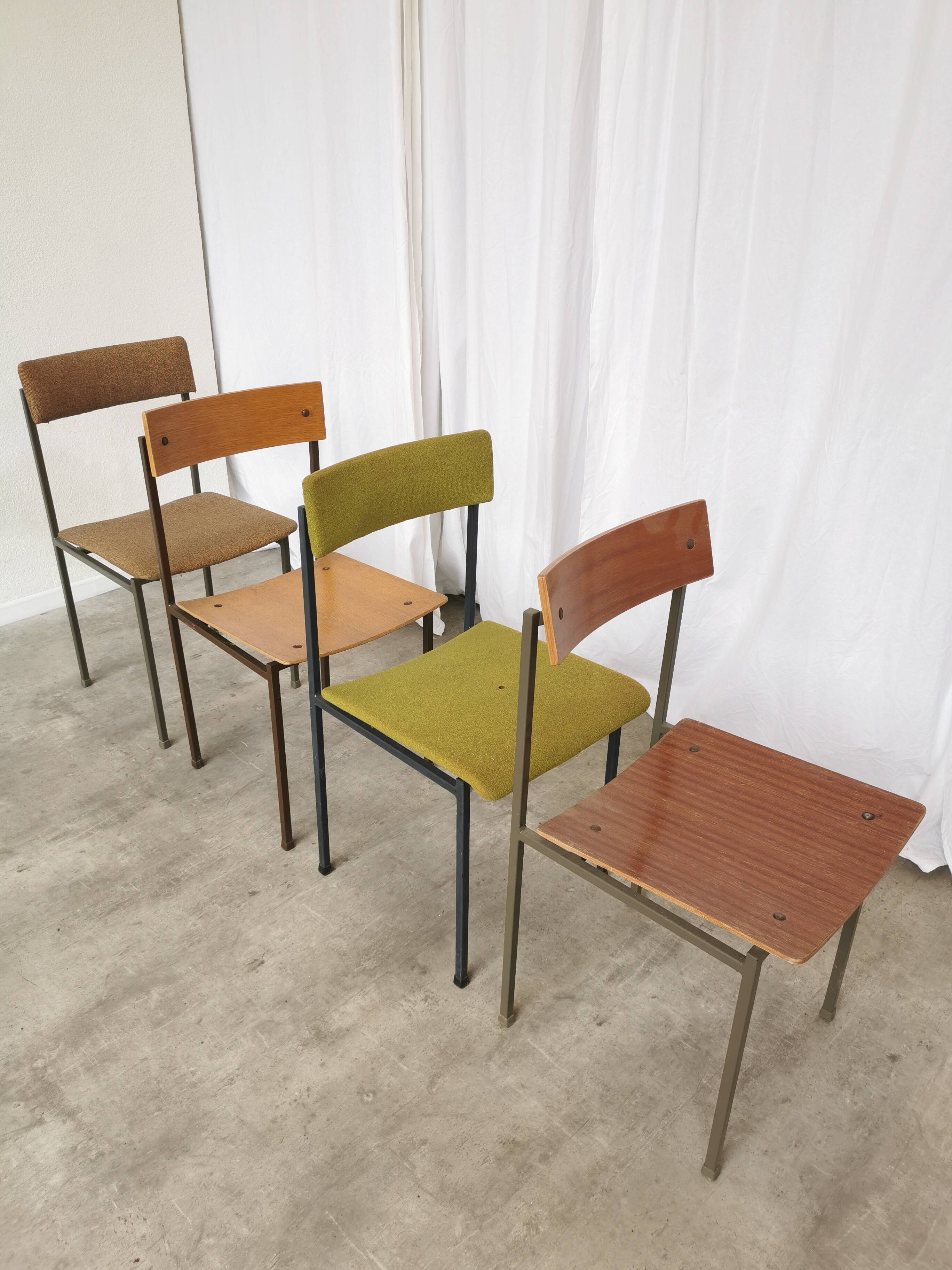 Chaises de salle à manger industrielles vintage - Stol Kamnik années 1970 - Lot de 4 - Mix & Mat