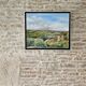 Oil on Canvas Painting of a Burgundy Landscape signed Blayo