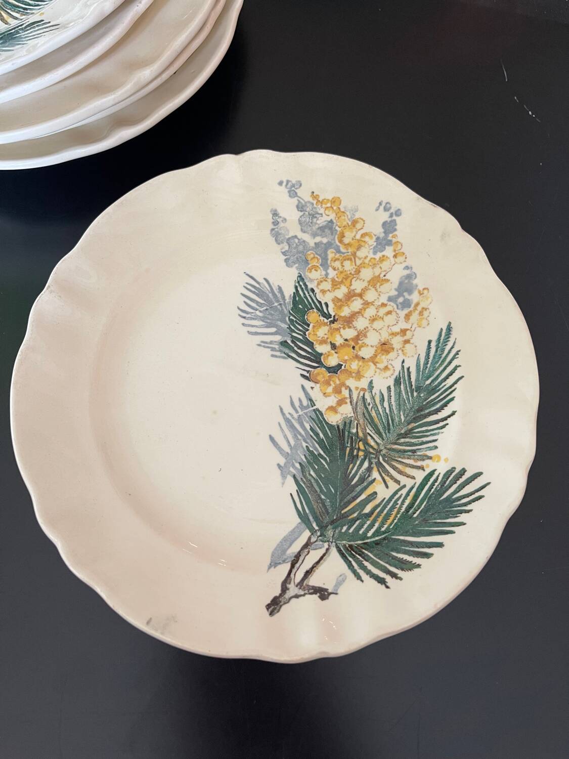 Dessert plates Sarreguemines Renaud and Clermont