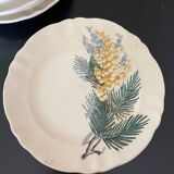 Dessert plates Sarreguemines Renaud and Clermont