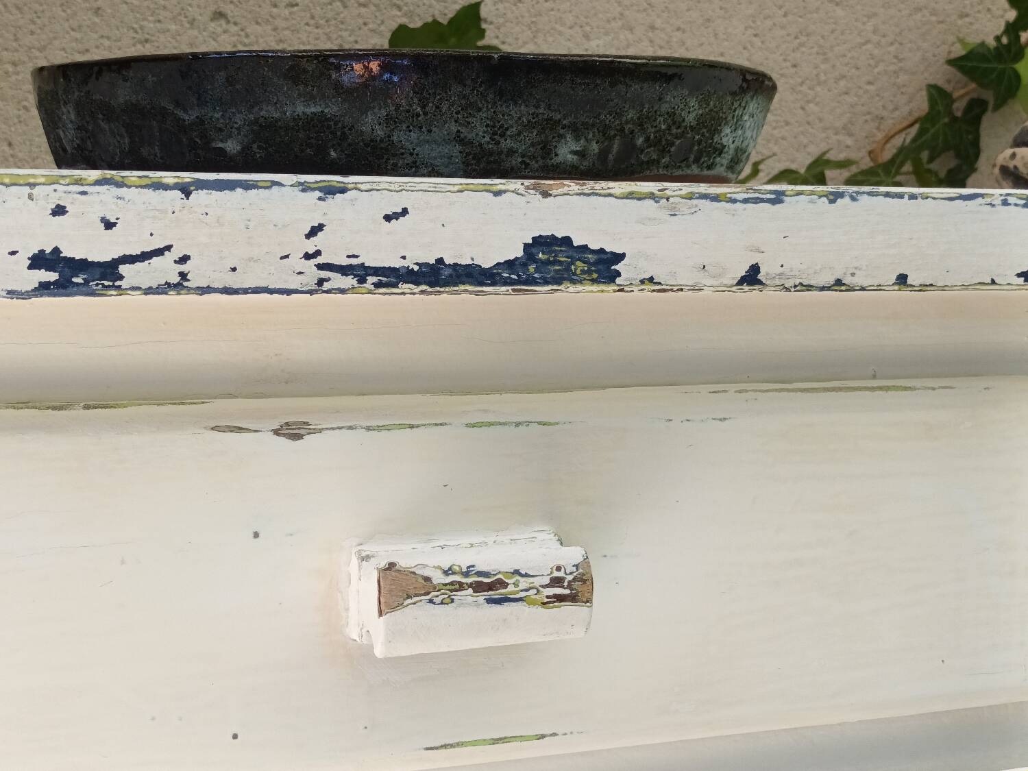 Rustic antique patinated sideboard