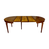 Louis XVI style table in oak with three extensions