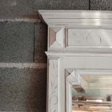 Old beveled trumeau mirror 105x73cm