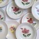 Deep plates / flower salad plates Sarreguemines