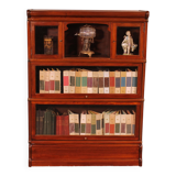 Globe Wernicke Library in Mahogany with 3 pieces and a small cabinet.