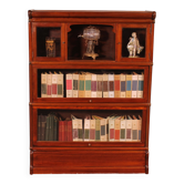 Globe Wernicke Library in Mahogany with 3 pieces and a small cabinet.
