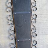 Mirror mirror of the 60s metal black and gold