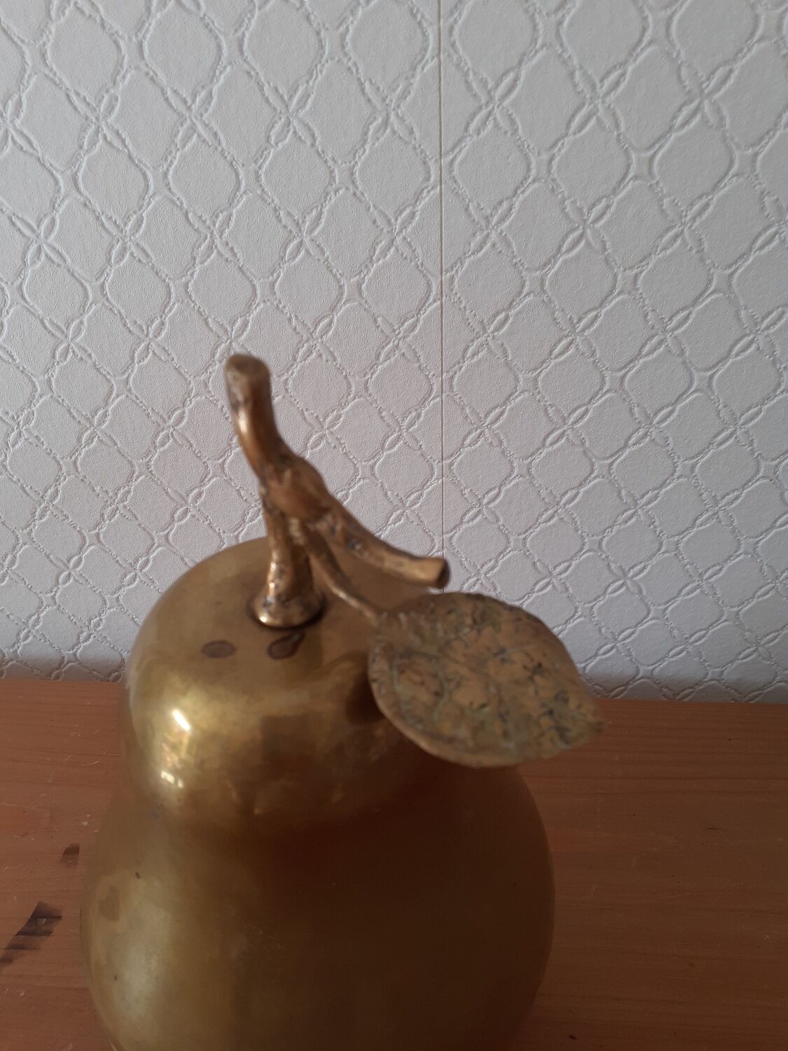Pear brass candy box