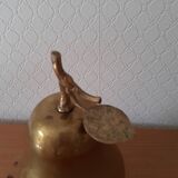 Pear brass candy box