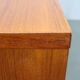 Mid-century Danish teak writing desk with brass details, 1960s
