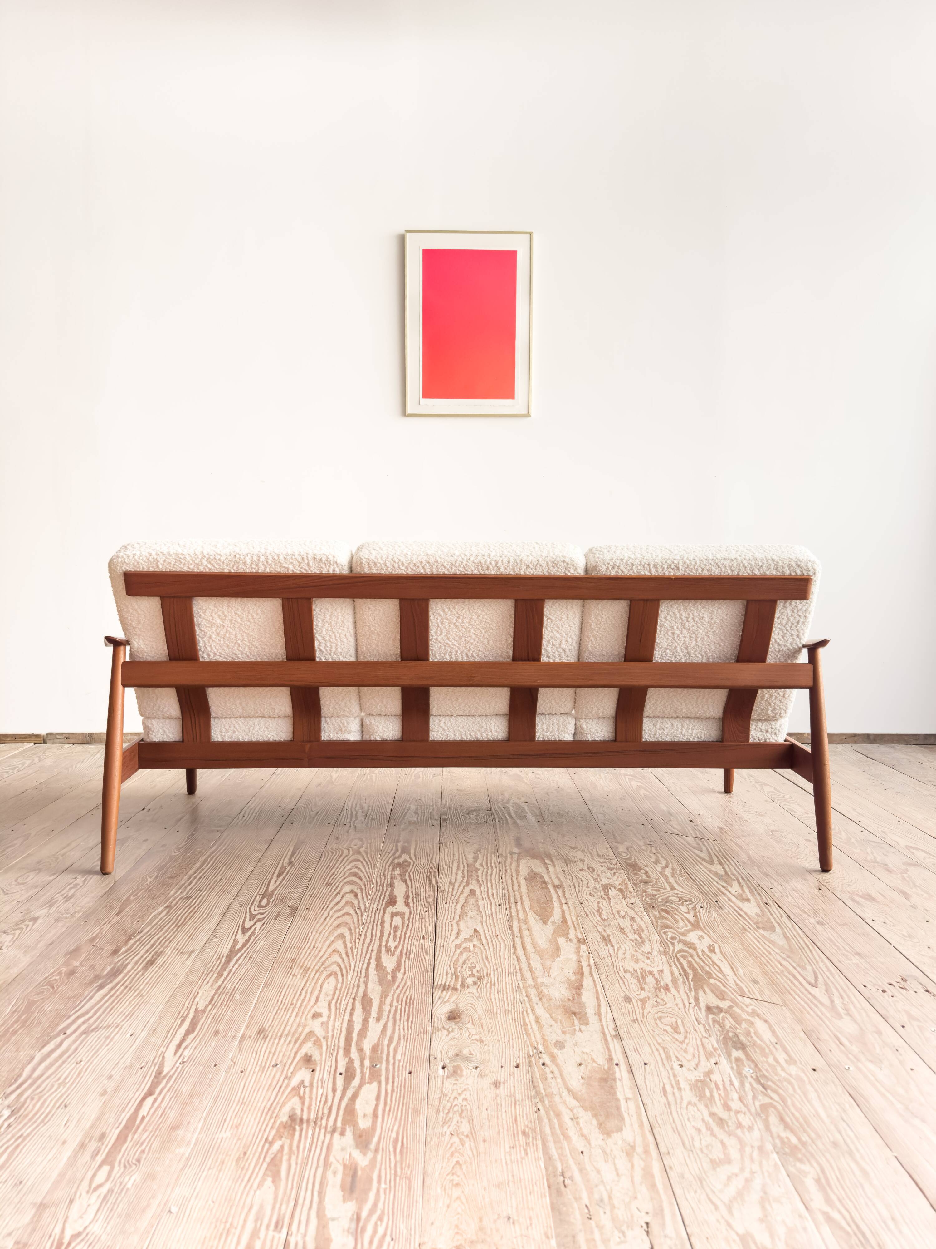 Canapé 3 places Arne Vodder modèle FD164 pour France & Son, Danemark