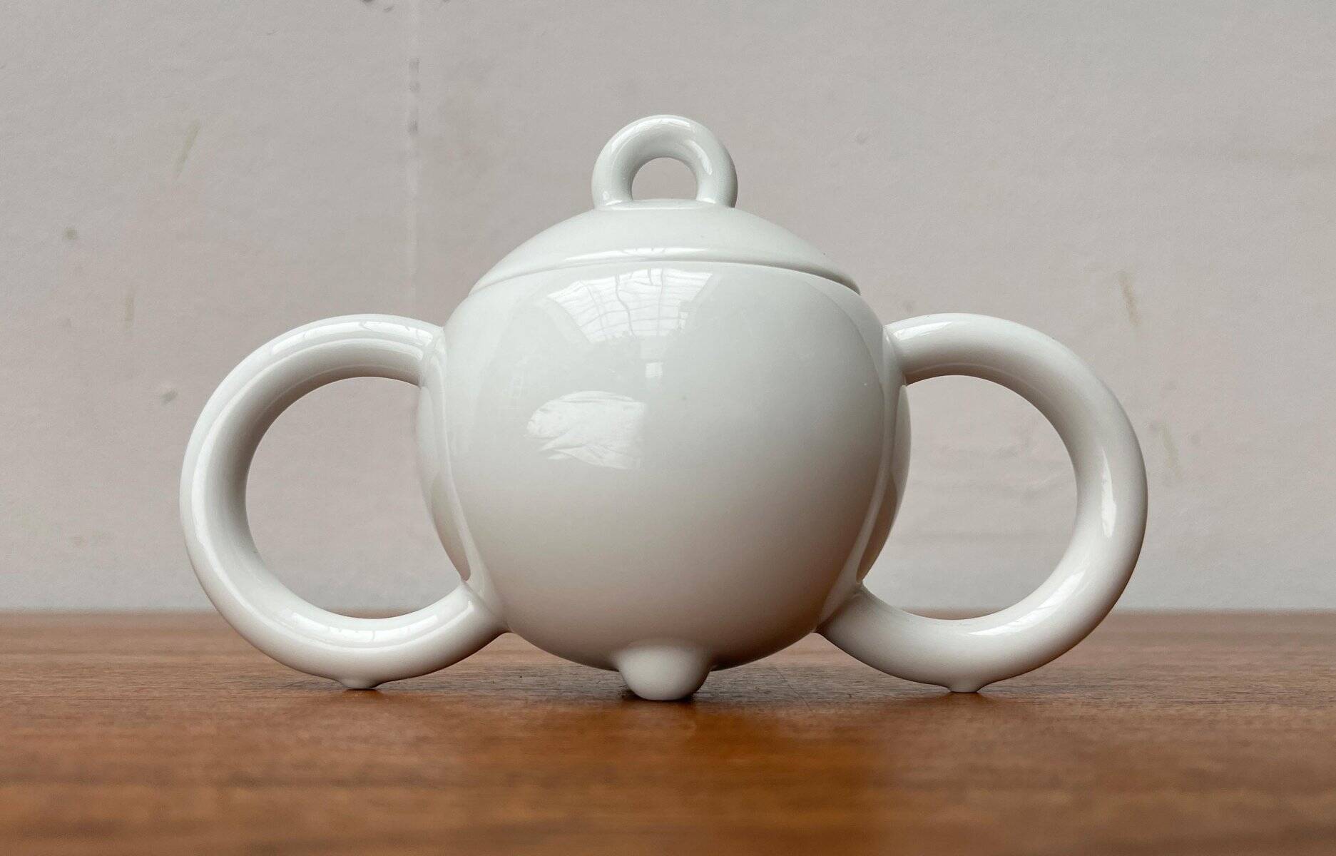 Vintage German sugar bowl Postmodern Fantasia Series by Matteo Thun for Arzberg, 1980s