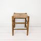 Tabouret mid century rustique