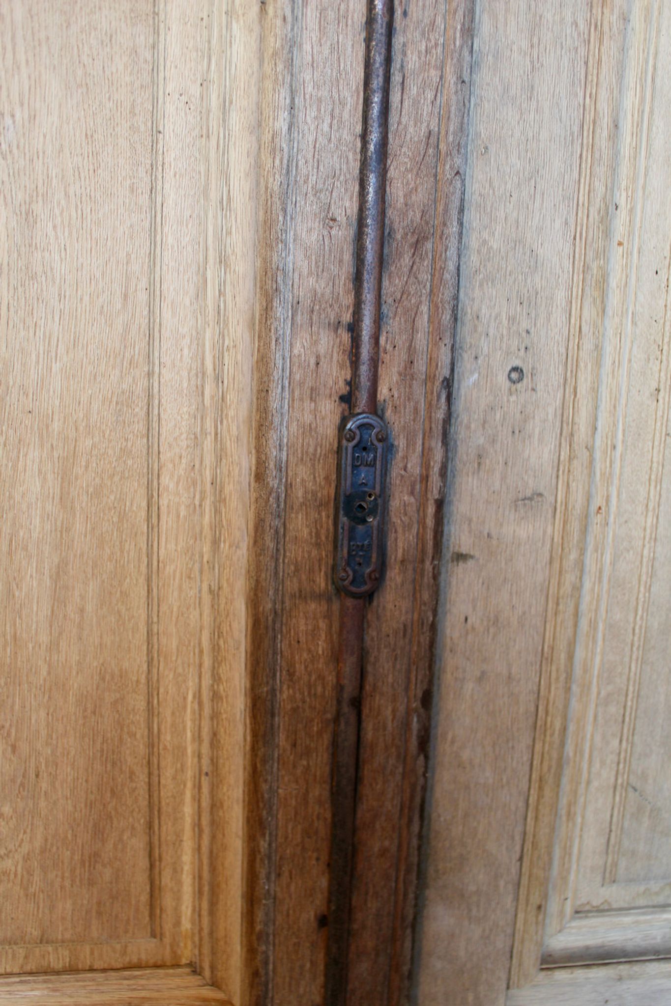 Paire de portes palières en chêne XlXème double face