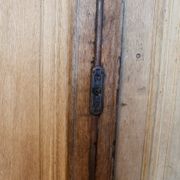 Paire de portes palières en chêne XlXème double face