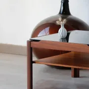 Vintage square coffee table – Solid teak – Myer