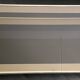 Table basse en verre fumé plaqué or 24 carats, sélection Dewulf par Belgo Chrom.