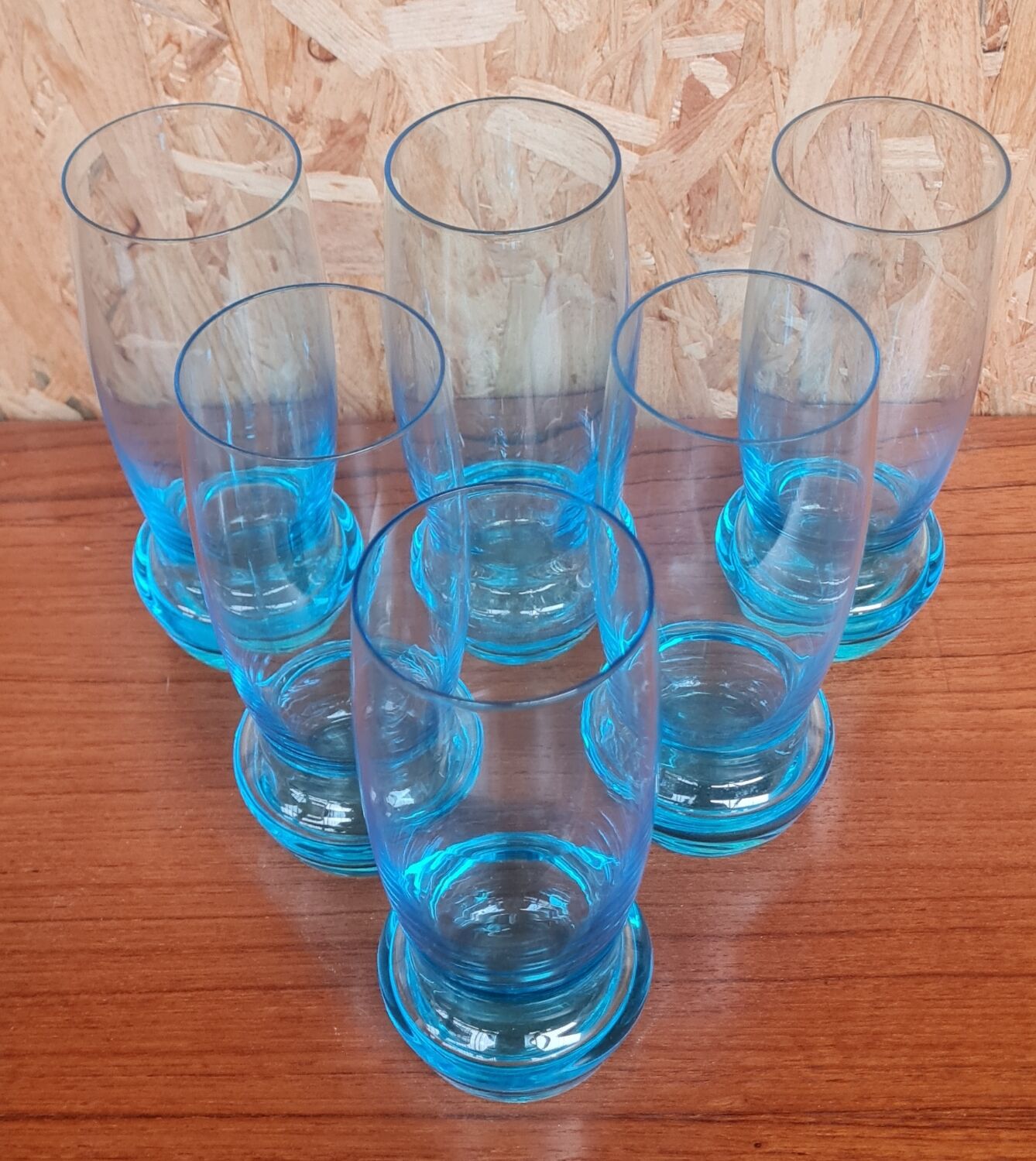 Set of 6 crystal water glasses