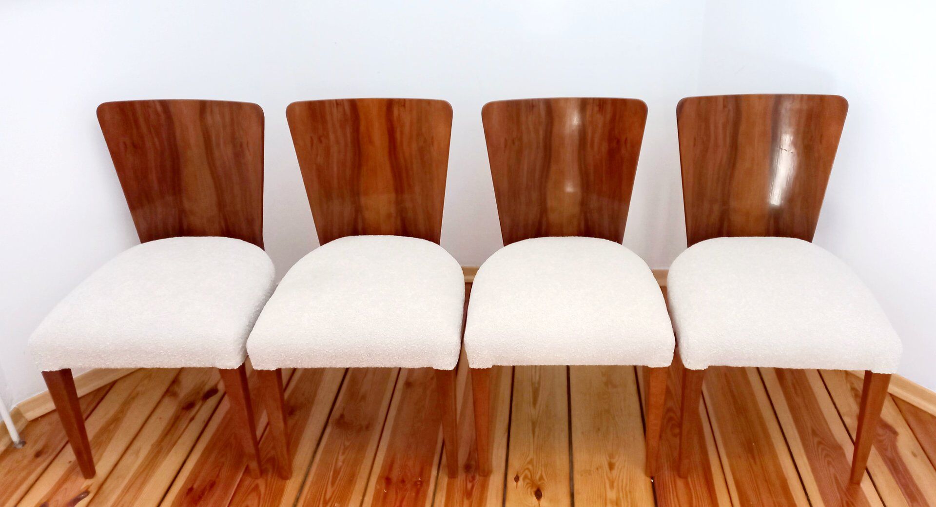 Chairs by J. Halabala for Up Races, Czechoslovakia, 1940s, Set of 4
