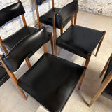 6 Scandinavian chairs by Aksel Bender 1960
