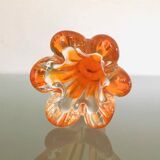 Vintage orange soliflore vase