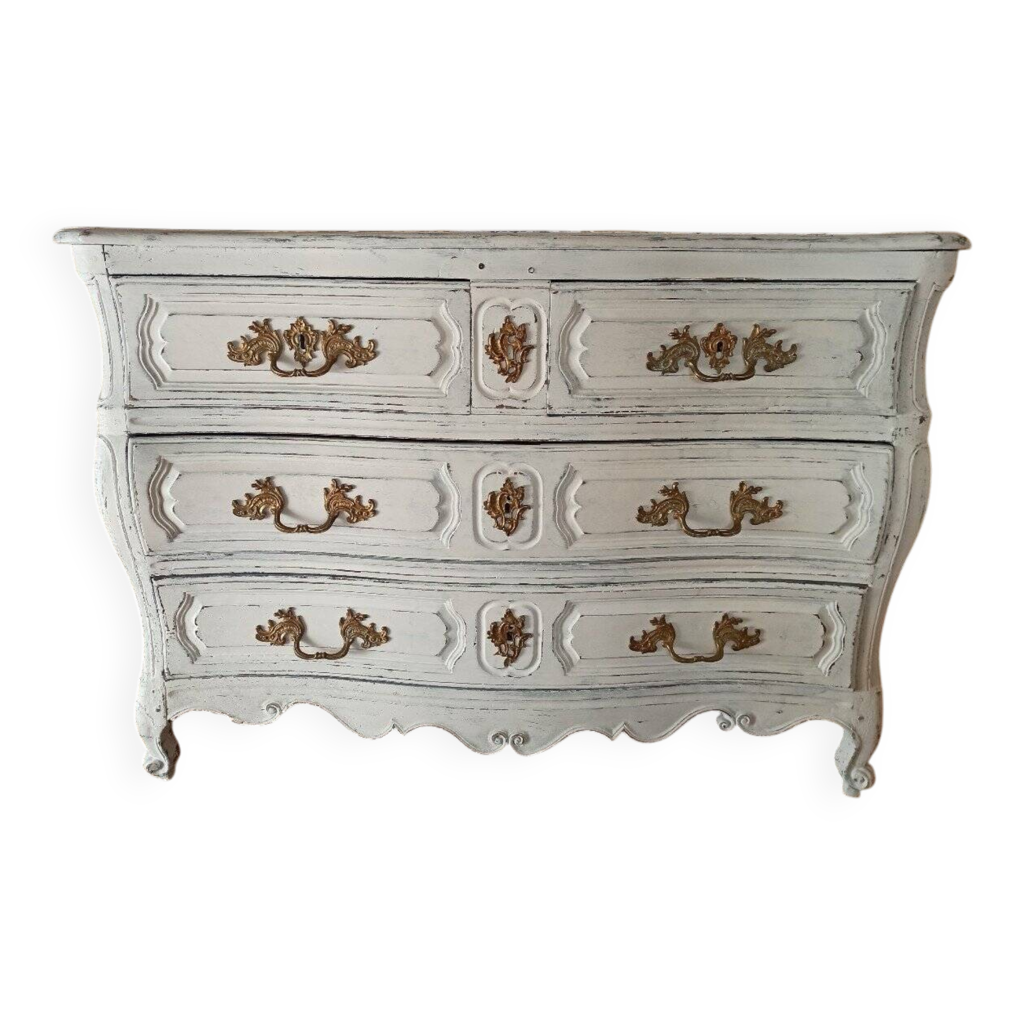 18th Century Louis XV Curved Chest of Drawers