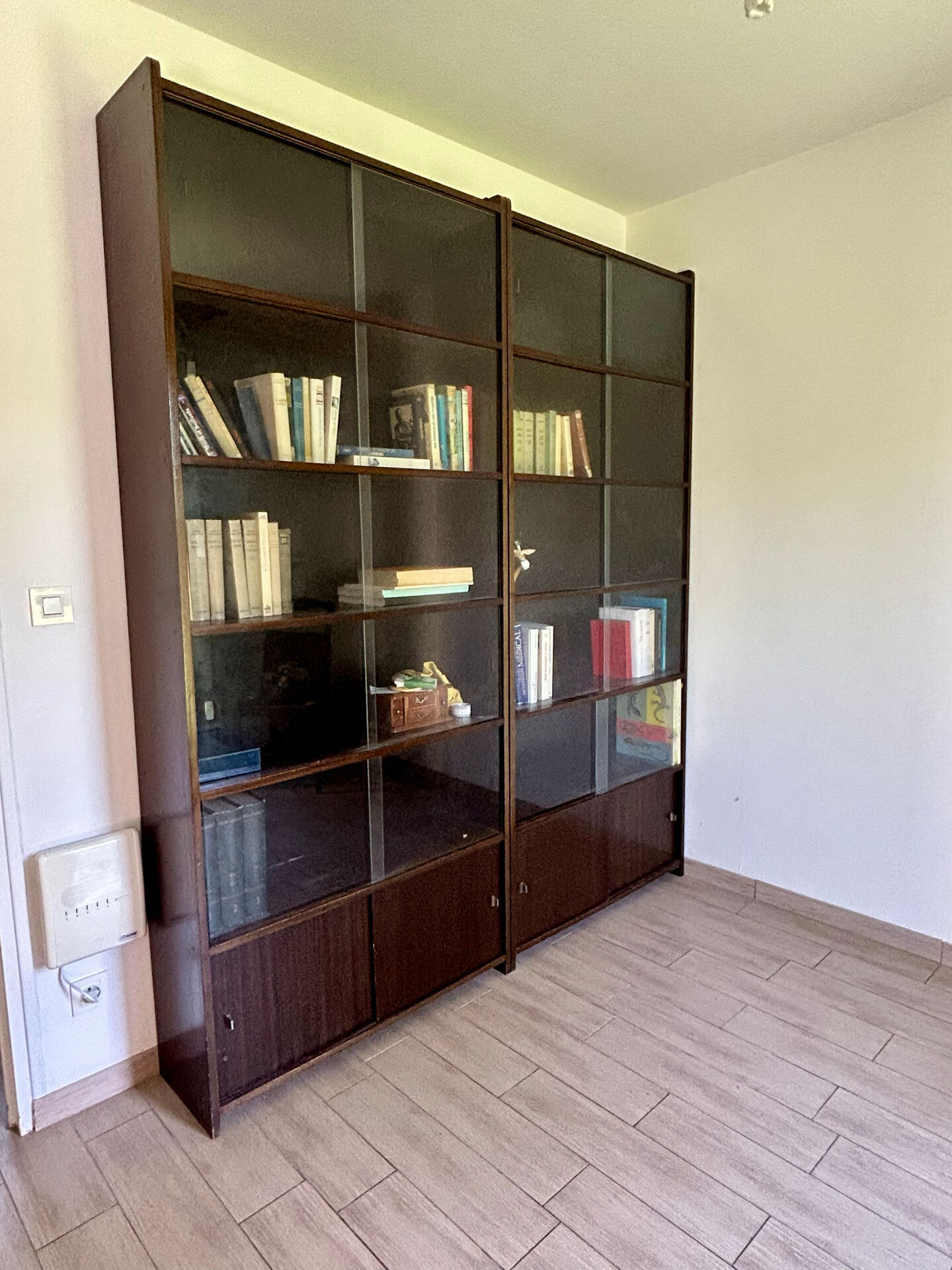 Large vintage library/display cabinet