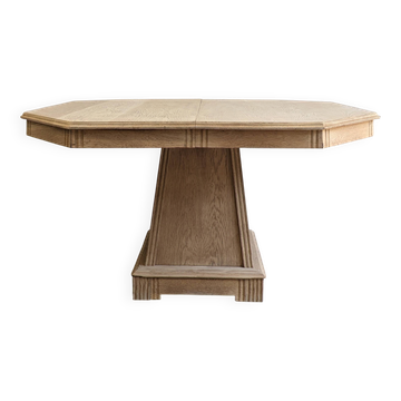Table art déco chêne extensible – 114 à 228 cm