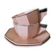 Duo de tasses petit-déjeuner Longwy