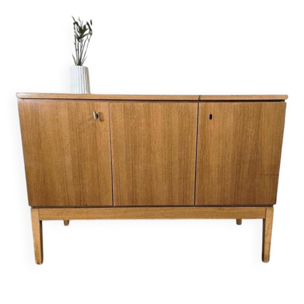 Meuble audio vintage en bois : buffet/meuble de rangement