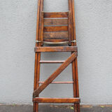 old stepladder scale vintage library