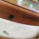 Vitrine sur pied vintage