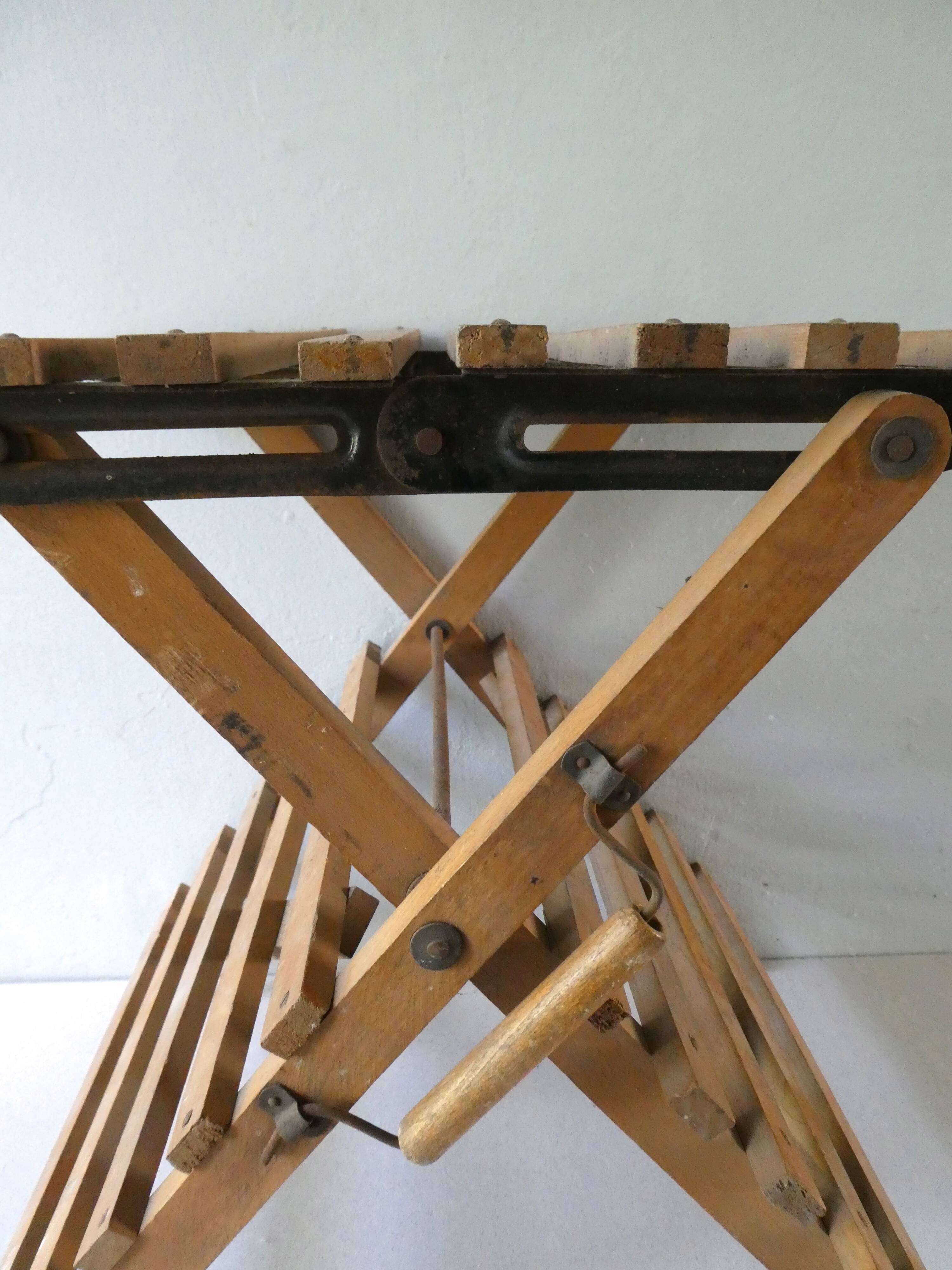 Folding wooden and metal, 1950s