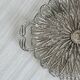 Filigree plateau in silver-plated openwork metal
