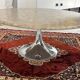 Table basse pied tulipe marbre vintage 1970