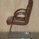 Fauteuil de bureau William Hands Orion en cuir, style Mid-Century Modern