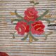 Tapis Hooked Antique Américain, Années 1920, Élégance Florale