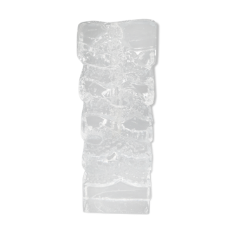 Moulded glass soliflore vase - Ingrid Glashette - 1970s