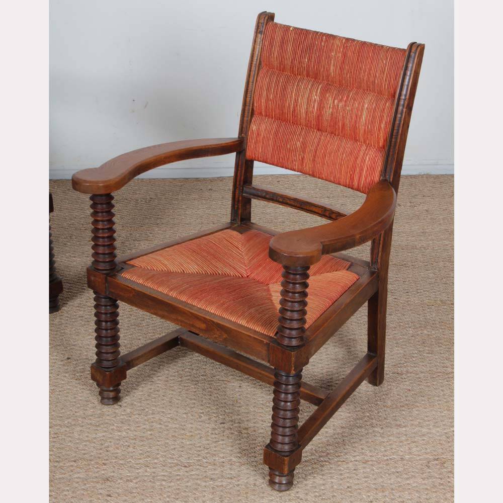 Paire de fauteuils dans le goût de Charles Dudouyt, 1950
