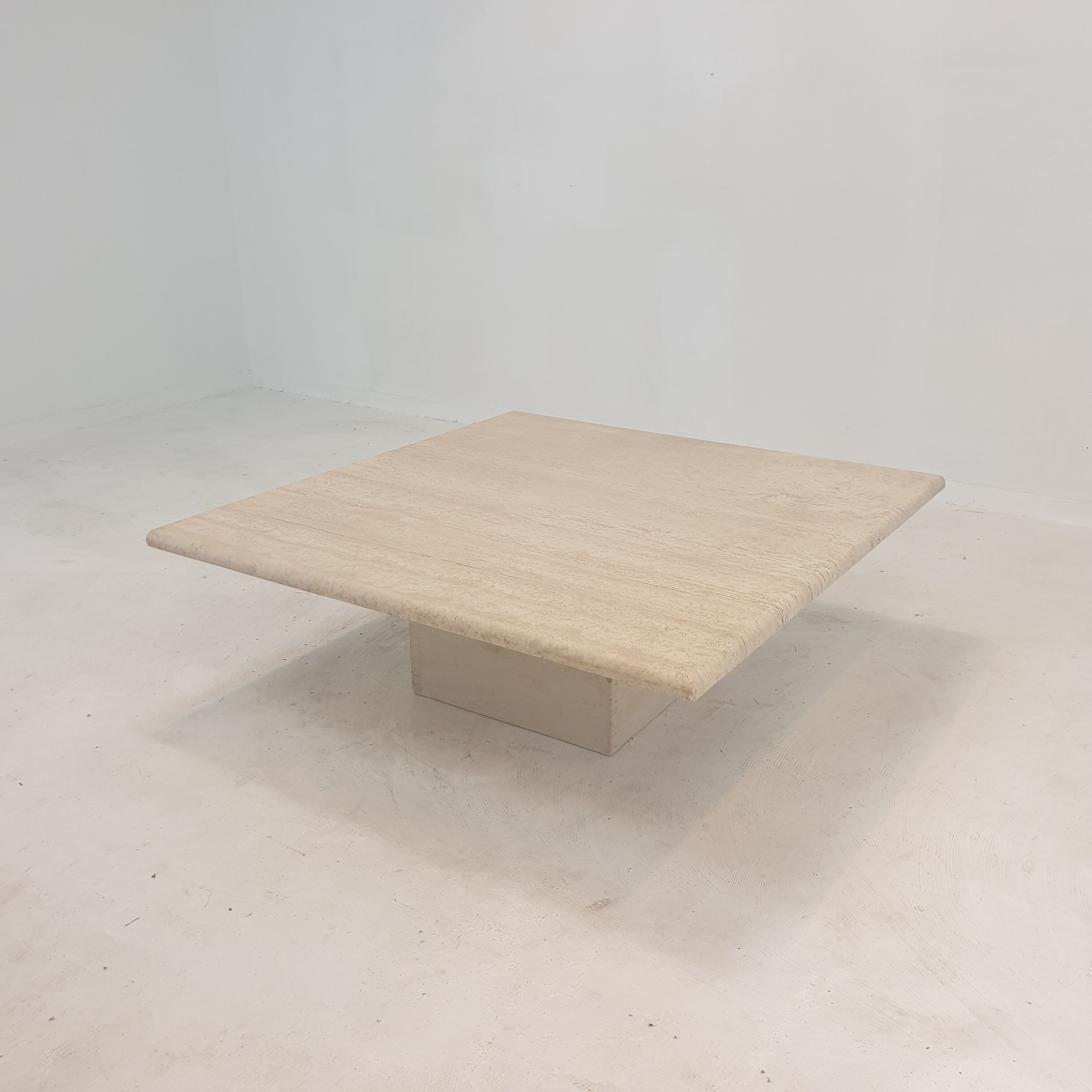 Italian Travertine Coffee Table, 1980's