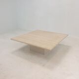 Italian Travertine Coffee Table, 1980's