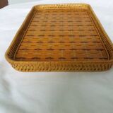 Wicker rattan tray
