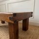 Coffee table in oak and ceramic, mid-20th century