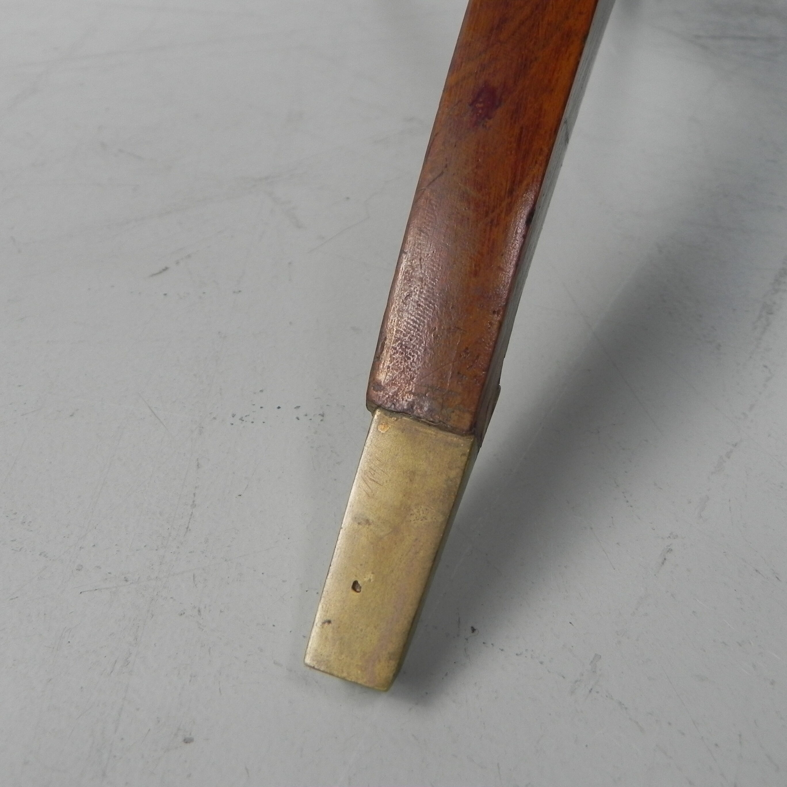 Moroccan brass tray table, ca 1950